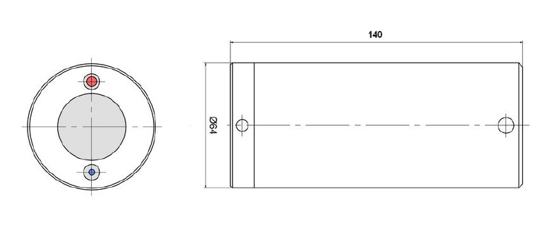 Dimensions Autonomous Altimeter AA400 