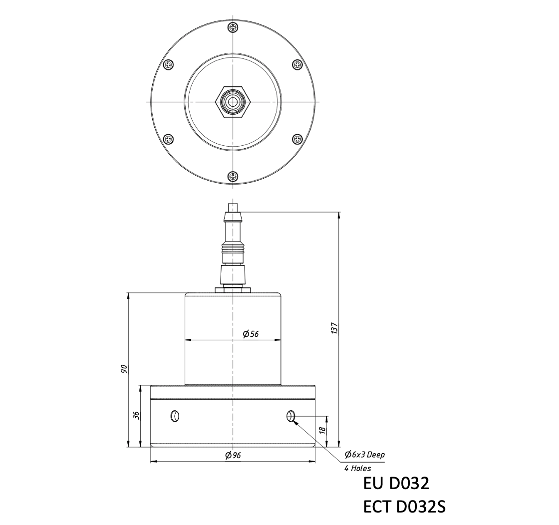 Echologger Echosounder ECT D052S dimensions