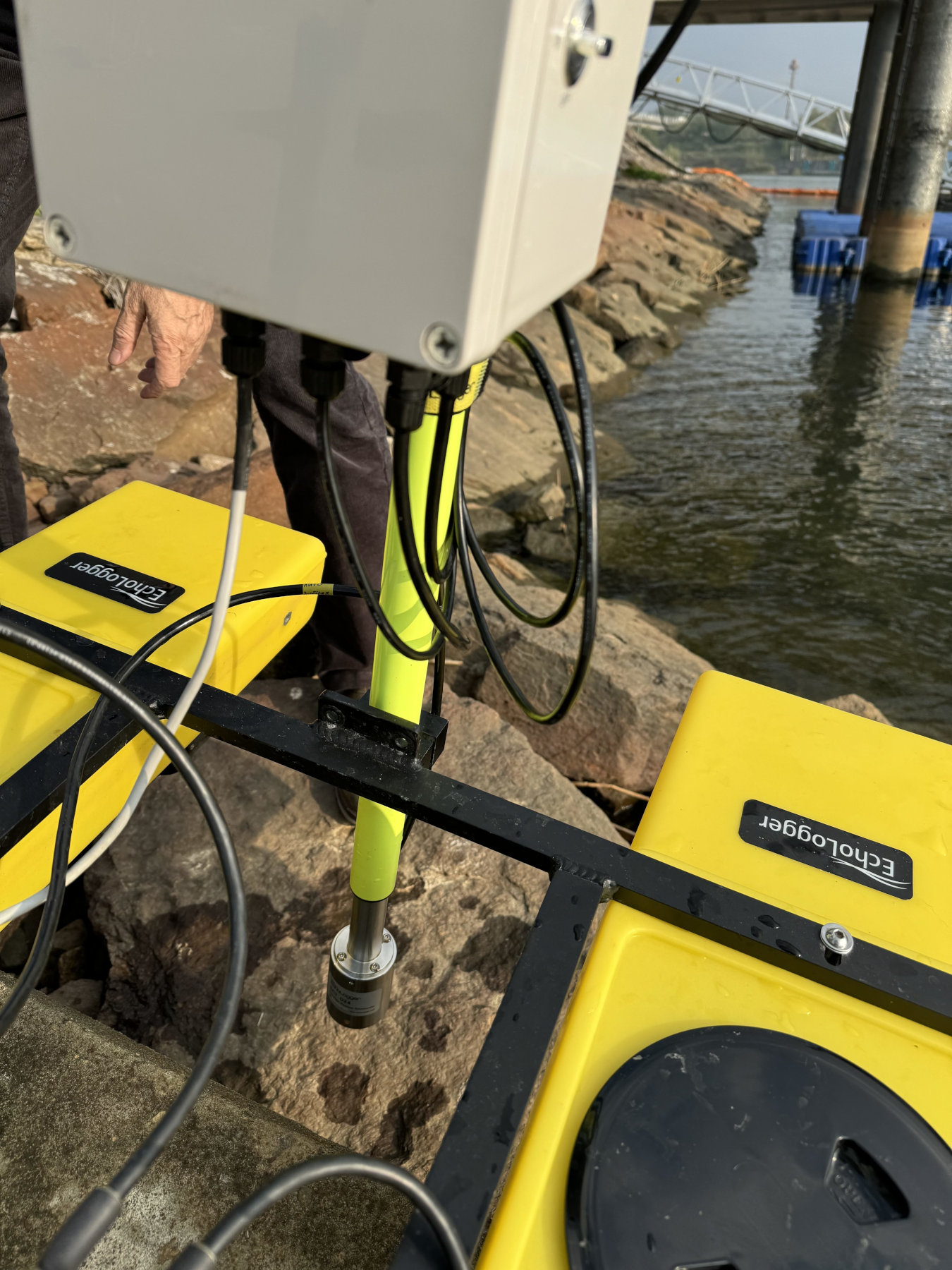 Pole-Mounted Echosounder Echologger ECT D24SSP USV