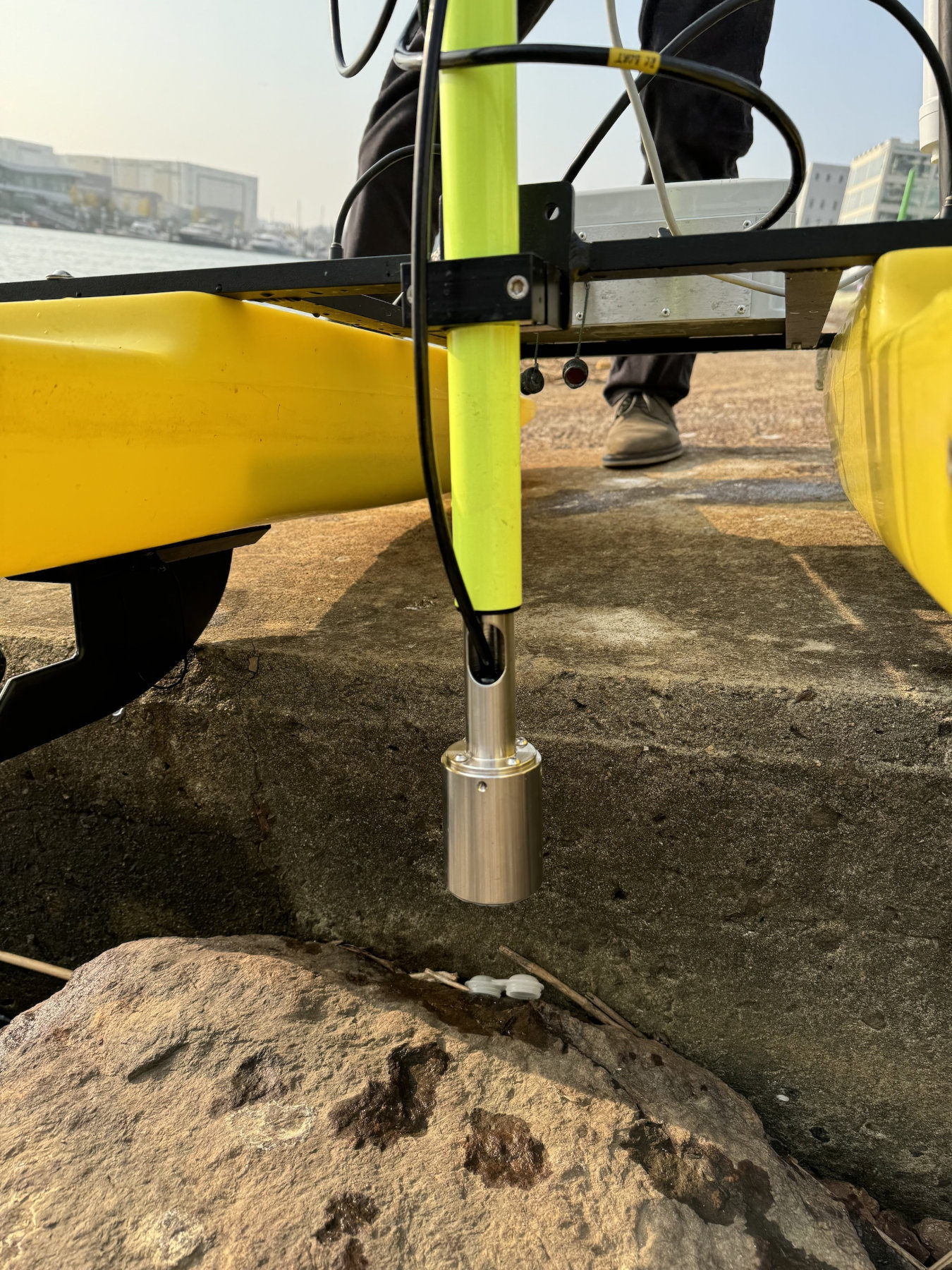 Pole-Mounted Echosounder Echologger ECT D24SSP USV