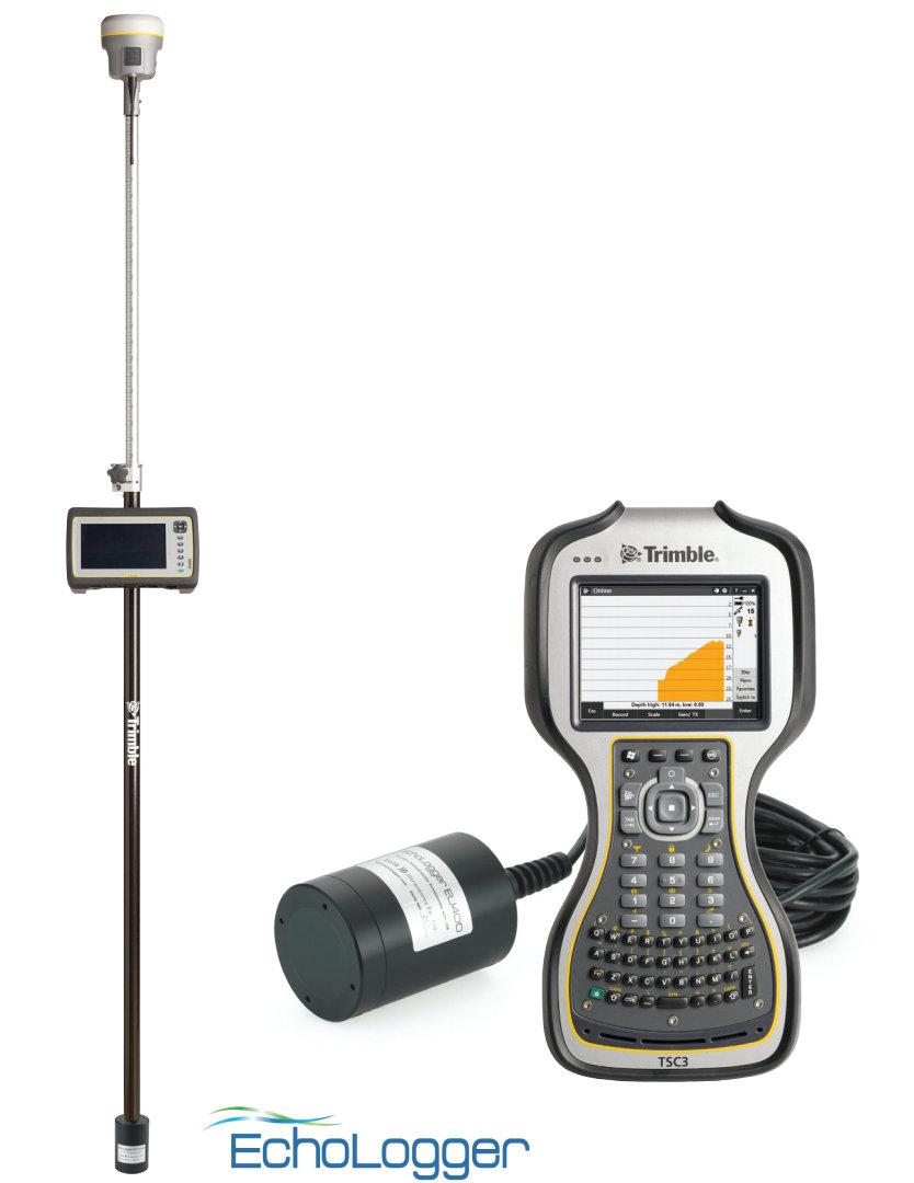 EU400 (Precision Echosounder with USB connection) is connected to Trimble
