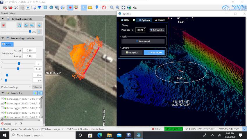 3D scanning sonar Echologger DASS710 and SAMM